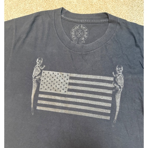 Chrome Hearts Foti American Flag T-Shirt Size M - Picture 4 of 8